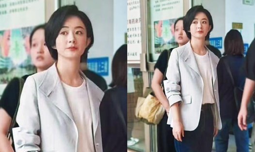 Triệu Lệ Dĩnh đóng phim chung với Huỳnh Hiểu Minh. Ảnh: Nhà sản xuất.