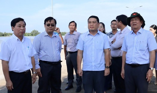 Lãnh đạo UBND tỉnh Kiên Giang kiểm tra công tác chuẩn bị Ngày hội văn hóa, thể thao và du lịch đồng bào Khmer tỉnh Kiên Giang lần thứ XVI năm 2024. Ảnh: Ngọc Mai