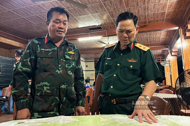 Authorities have determined the location of the Yak-130 aircraft where the last signal was lost in Dak Lak province. Photo: Hoai Luan
