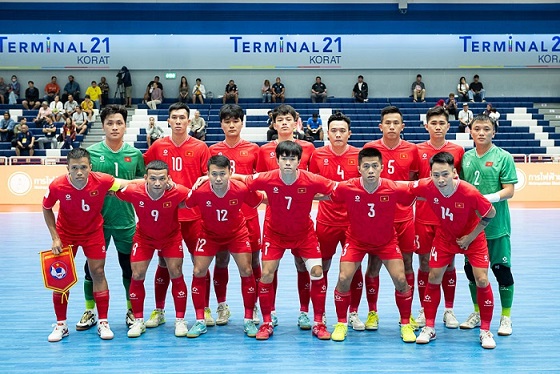 Vietnam futsal team brings positive signals before the semi-finals of the 2024 Southeast Asian futsal tournament. Photo: VFF