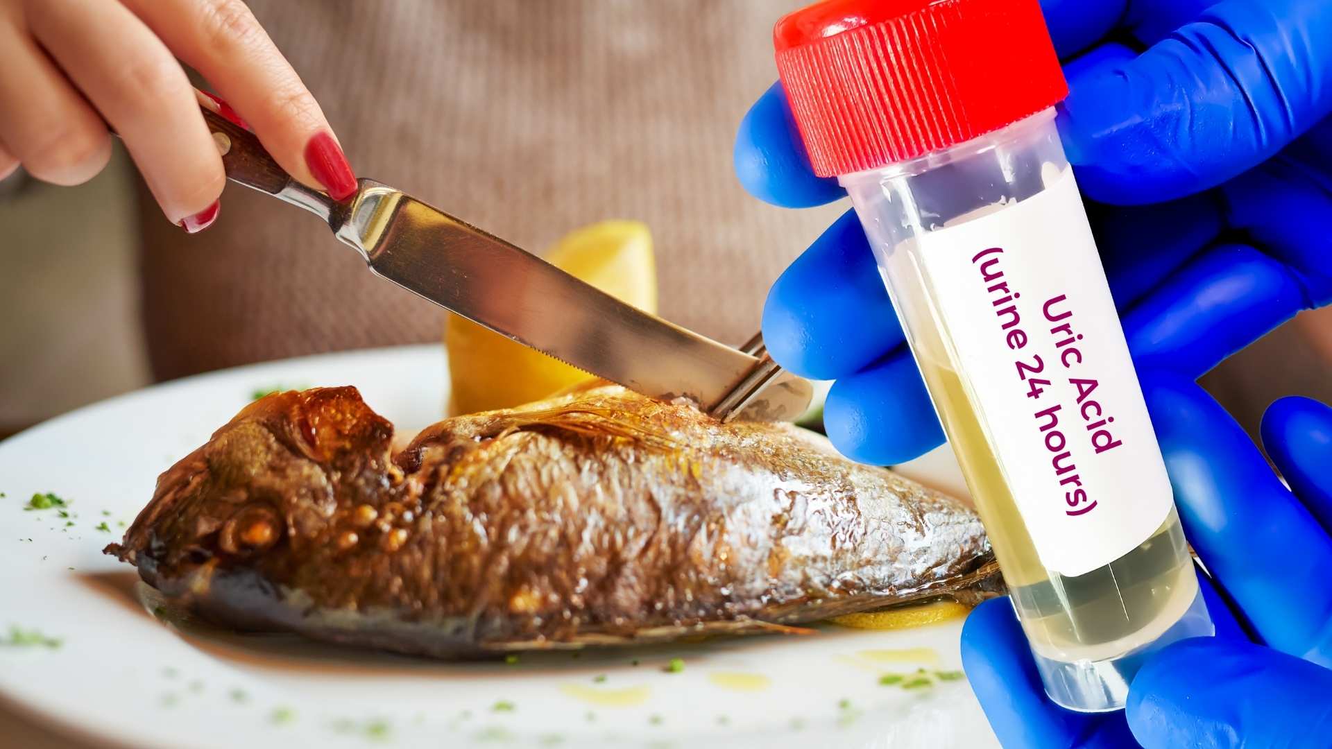 Eating fish on an empty stomach increases uric acid. Graphics: Ha May