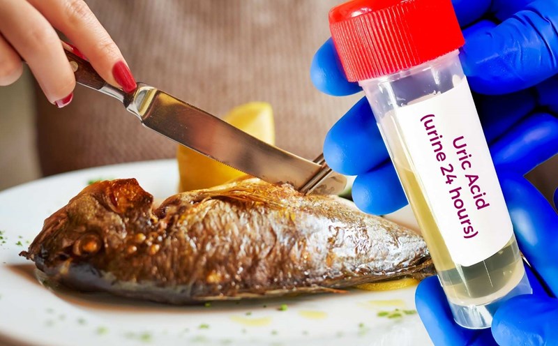 Eating fish on an empty stomach increases uric acid. Graphics: Ha May