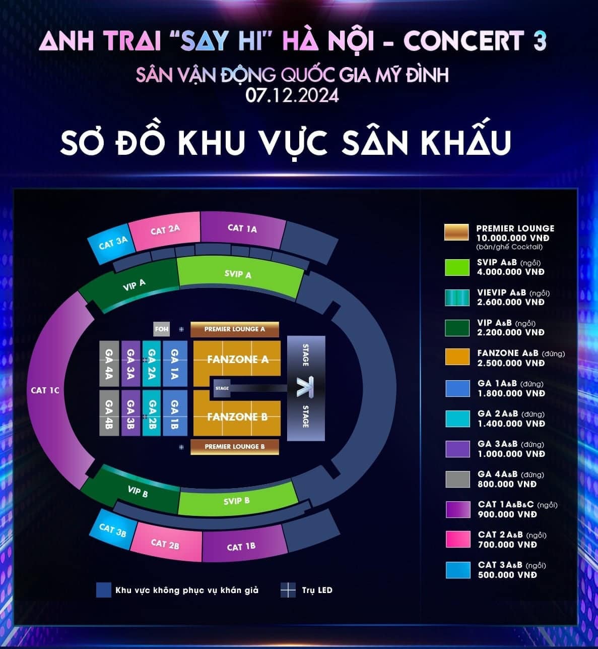 So do concert “Anh trai say hi” tai San van dong My Dinh, ngay 7/12. Anh: Vie