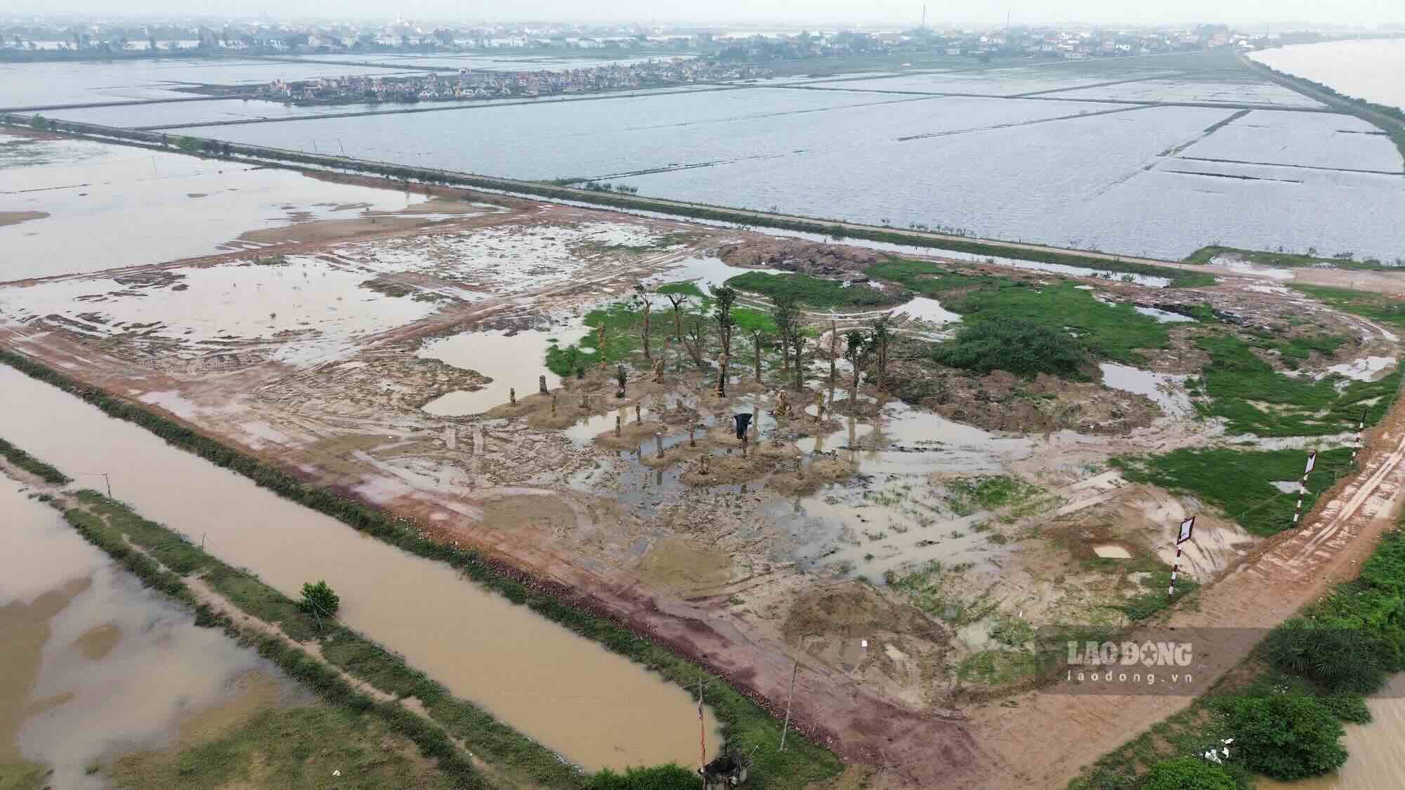 Ông Đoàn Xuân Kiện đã tự ý san lấp 10ha đất sai quy định. Ảnh: Công Sáng