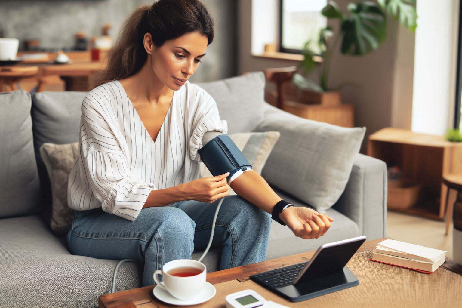 Measuring blood pressure at home is convenient, but it is easy to make common mistakes that lead to inaccurate results. Photo - AI: Ngoc Thuy