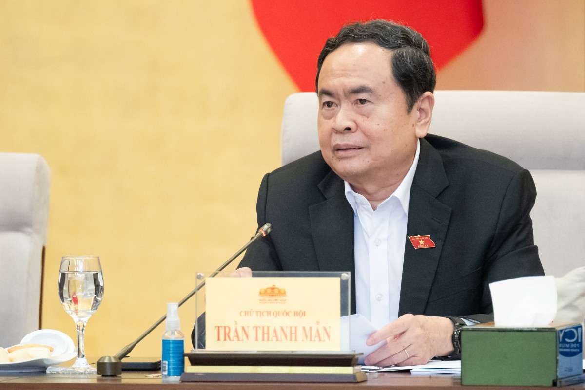 National Assembly Chairman Tran Thanh Man concluded the meeting. Photo: Pham Thang