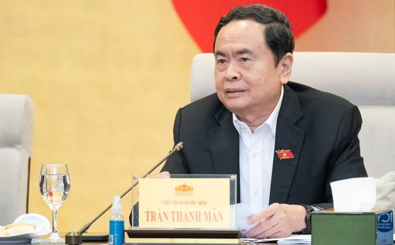National Assembly Chairman Tran Thanh Man concluded the meeting. Photo: Pham Thang