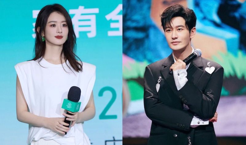 Zhao Liying and Huang Xiaoming pair up in the drama "The City Builder". Photo: Weibo