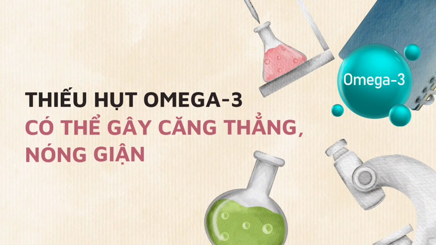 Omega-3 deficiency can cause stress, anger