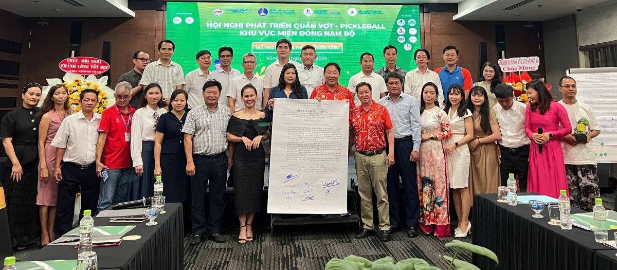Pickleball will be nurtured for sustainable development in the Southeast region in the coming time. Photo: Hoa Dao