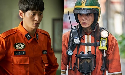 Joo Won trong tạo hình lính cứu hỏa. Ảnh: Nhà sản xuất