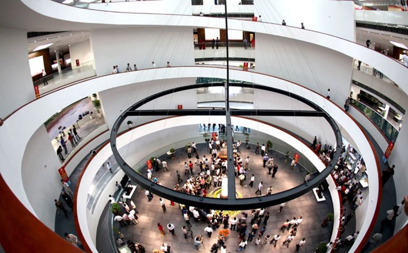 An architectural corner inside the Hanoi Museum. Photo: Hanoi Museum