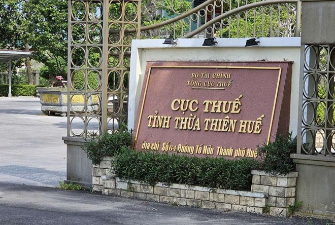 Cục thuế tỉnh Thừa Thiên Huế. Ảnh: Phúc Đạt.