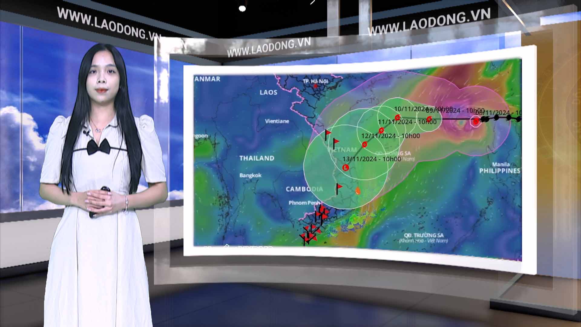 Weather forecast tonight and tomorrow 9.11
