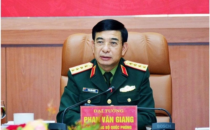 General Phan Van Giang - Minister of National Defense has just sent a letter of thanks to the Party Committee, government, people, agencies, units and armed forces of Binh Dinh province. Photo: Ministry of National Defense