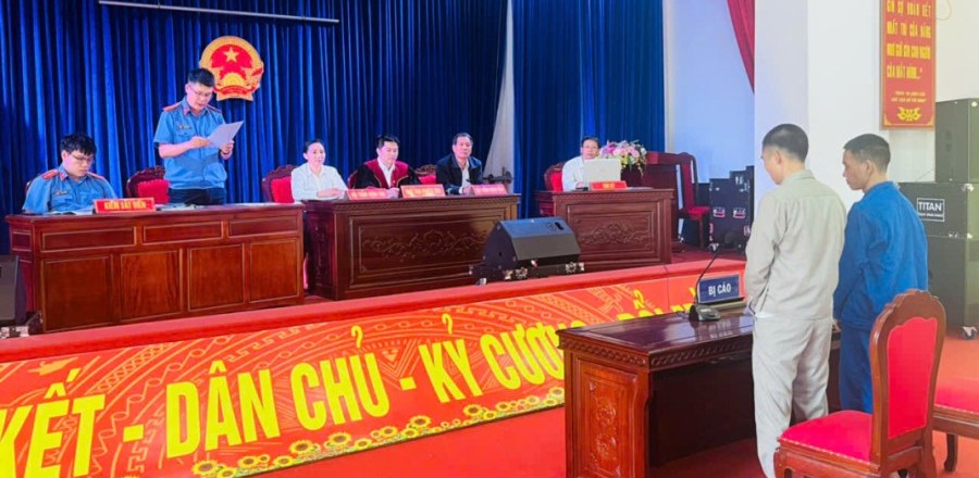  2 đối tượng buôn bán, tổ chức sử dụng ma túy tại Hải Dương bị phạt tù. Ảnh: Viện KSND tỉnh Hải Dương 