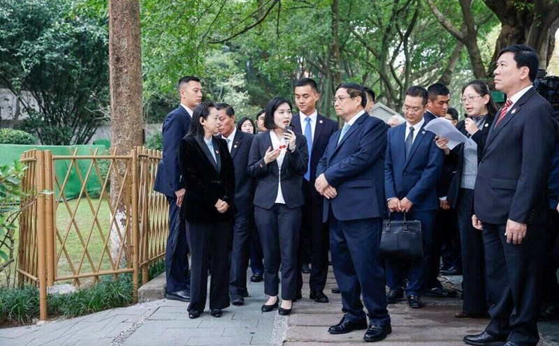 Prime Minister Pham Minh Chinh visits Hongyan Historical Site in Chongqing City, China. Photo: VGP