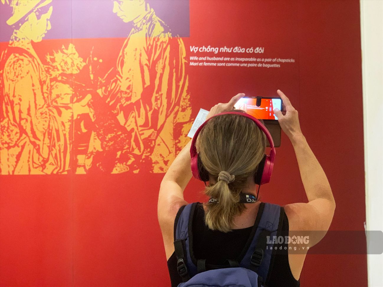Tourists visit the Vietnamese Women's Museum. Photo: Thuy Huyen