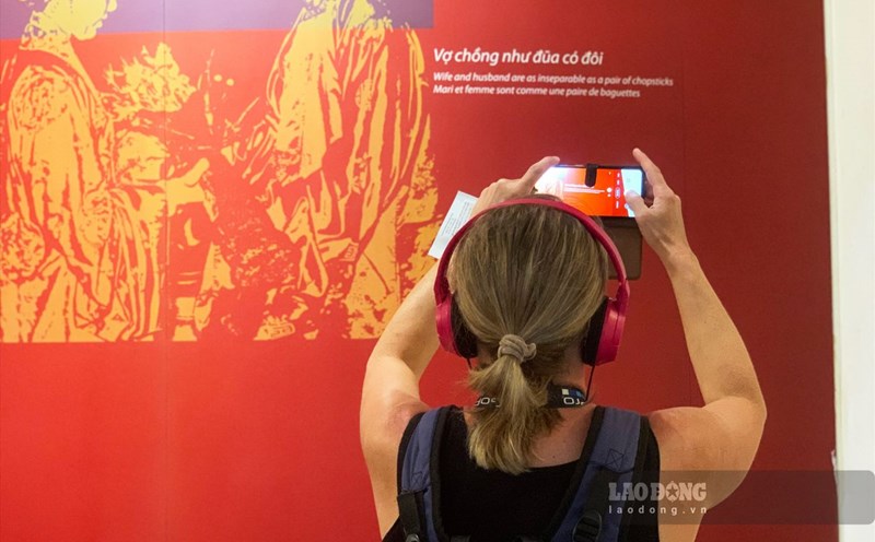 Tourists visit the Vietnamese Women's Museum. Photo: Thuy Huyen
