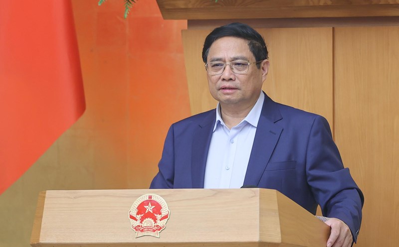 Prime Minister Pham Minh Chinh chairs the regular Government meeting in October 2024. Photo: VGP/Nhat Bac