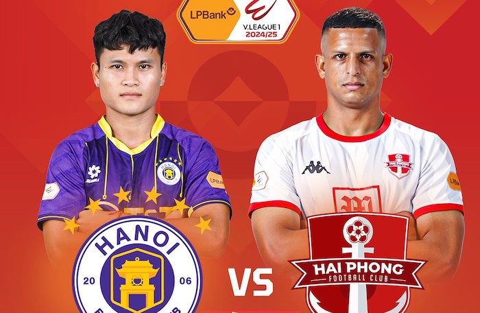 Hanoi FC will face Hai Phong in round 7 of V.League 2024-2025. Photo: FPT Play