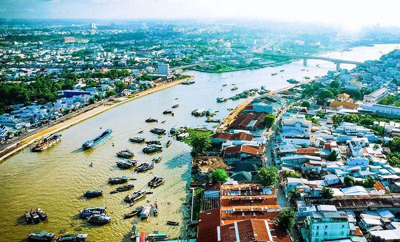 Can Tho has just issued a Decision on approving the outline and cost estimate for the 1/2000 scale Zoning Plan for the New Urban Area on Vo Van Kiet Street, Binh Thuy District. Photo: Cantho.gov.