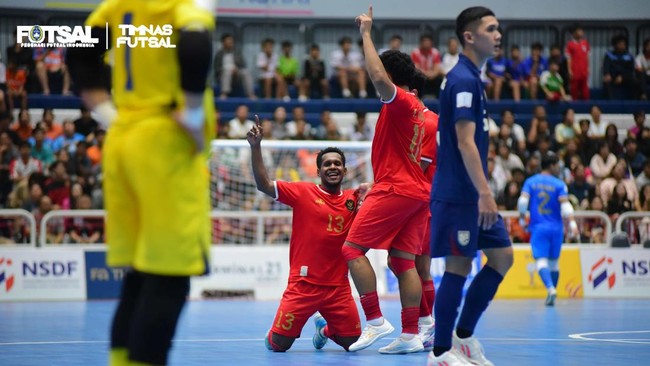 Tuyen futsal Indonesia co tran thang an tuong truoc tuyen futsal Thai Lan. Anh: FFI