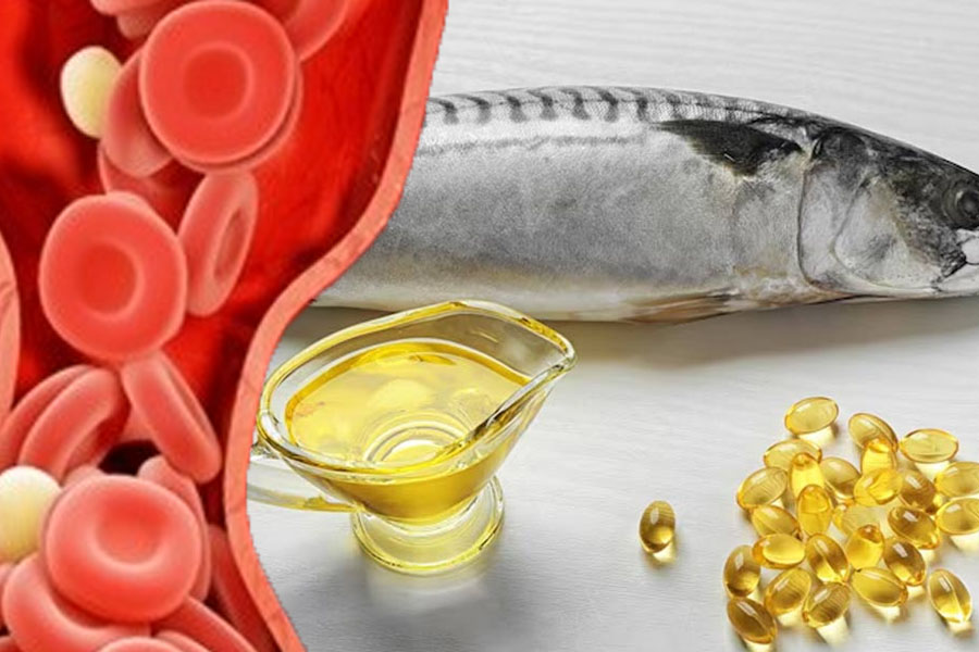 Omega-3 in fish oil helps reduce the risk of blood clots. Graphics: Thien Nhan