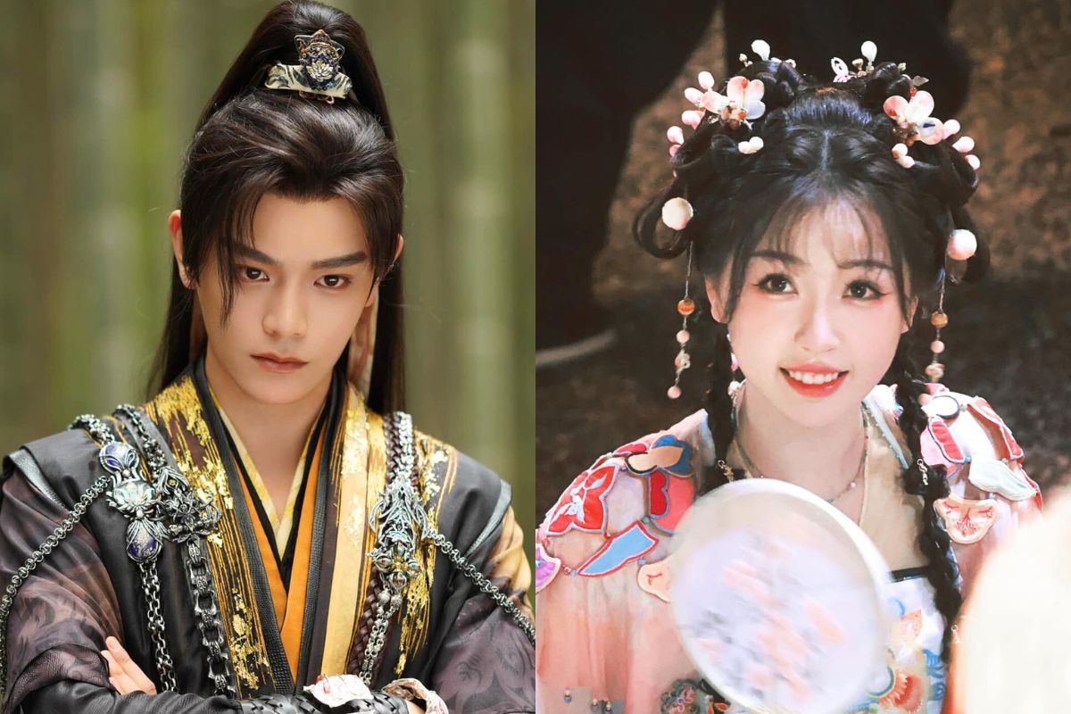 Dinh Vu He and Ngu Thu Han in "Eternal Night Galaxy". Photo: Producer