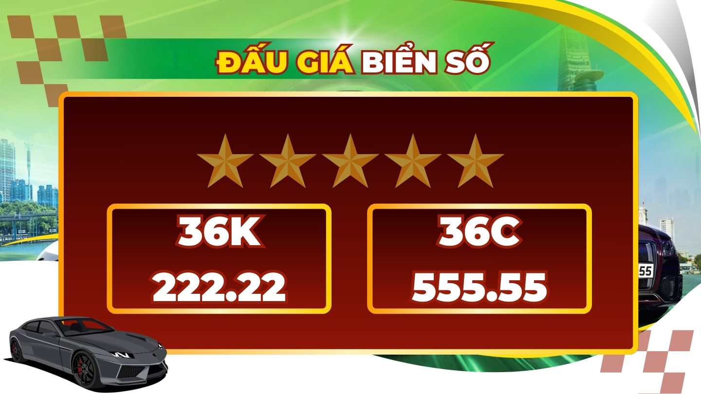 Revealing a series of billion-dollar license plates in the auction on November 18-19