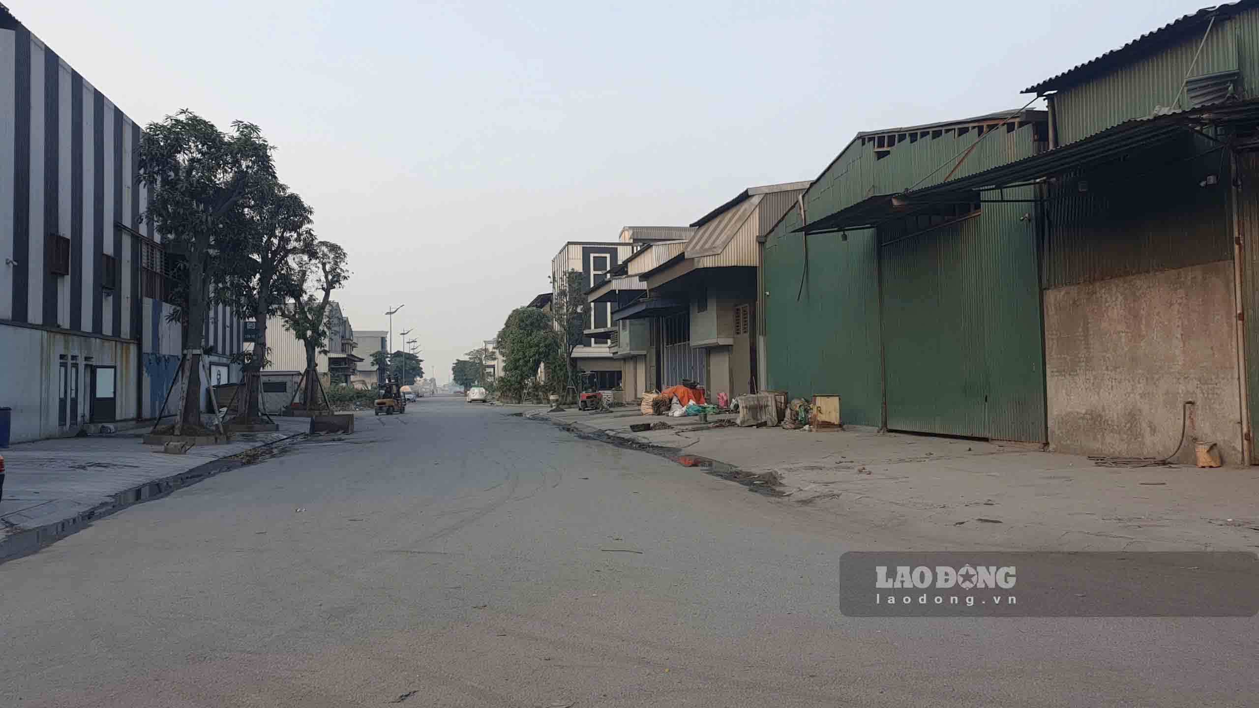 Bên trong CCN Mẫn Xá (Yên Phong, Bắc Ninh). Ảnh: Vân Trường
