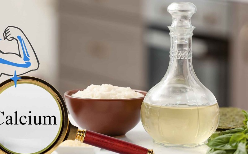 Vinegar helps promote calcium absorption in the body. Graphics: Ha May