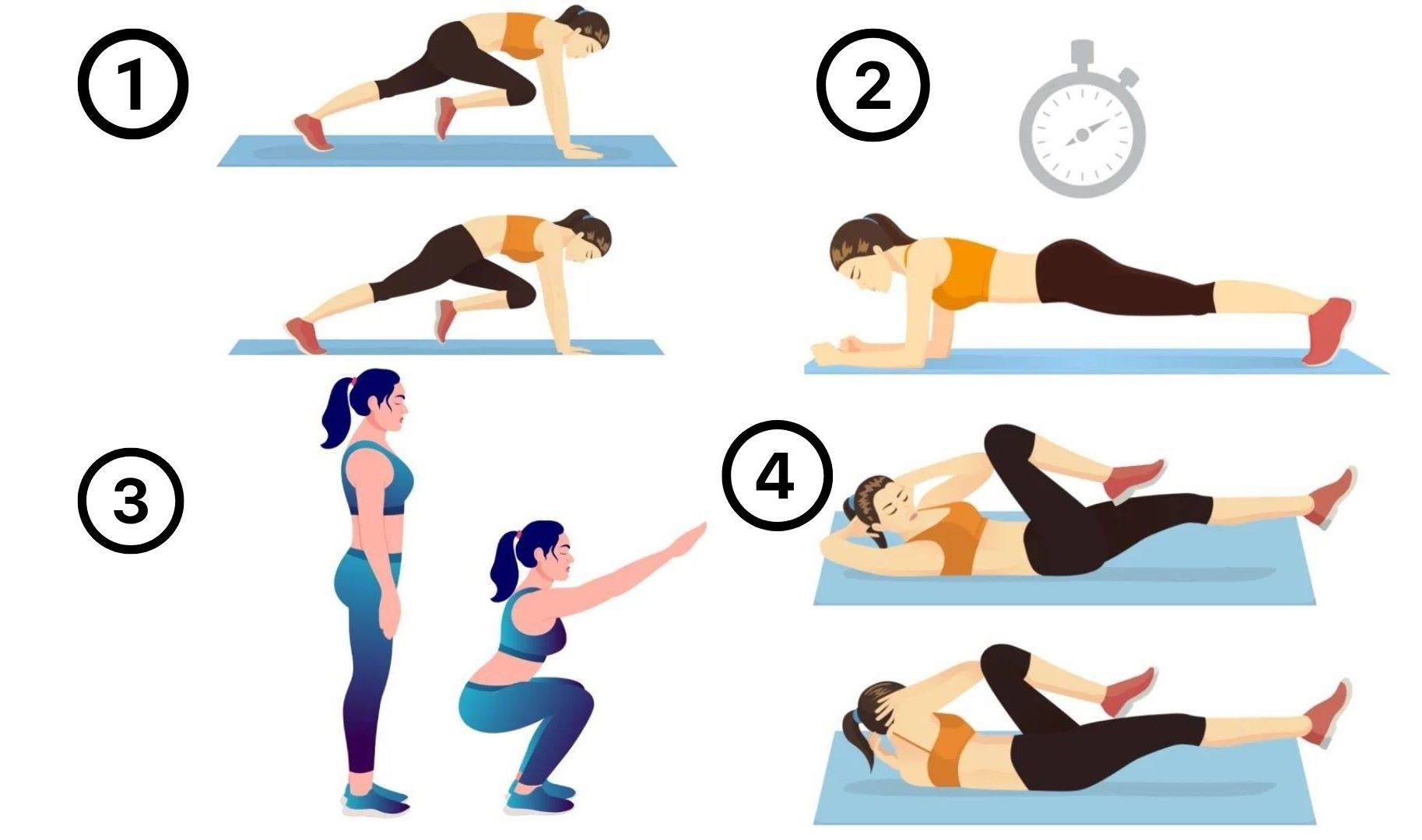 Floor exercises to burn fat and lose weight before breakfast. Graphics: Thanh Thanh