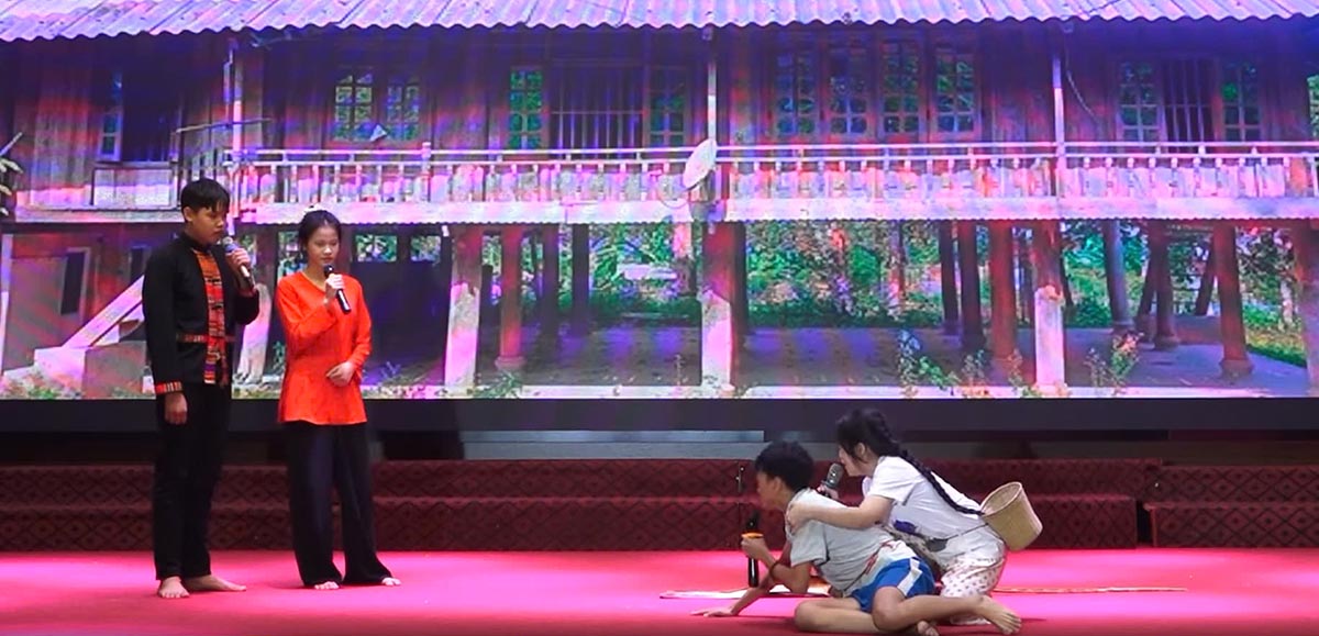Video clip of the contest to promote the Law on Children organized by the Department of Labor, Invalids and Social Affairs of Nghe An province. Photo: Hai Dang
