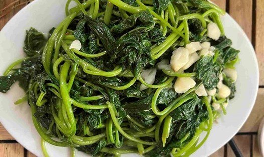 Món rau lang xào thịt bò là sự kết hợp hoàn hảo giữa hương vị và dinh dưỡng. Ảnh minh họa: Kiều Vũ.