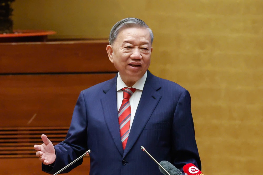 General Secretary To Lam emphasized the urgent need to carry out a revolution in streamlining and streamlining the apparatus. Photo: T.Vuong