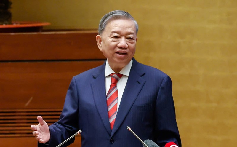 General Secretary To Lam emphasized the urgent need to carry out a revolution in streamlining and streamlining the apparatus. Photo: T.Vuong