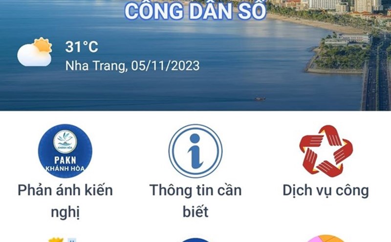 Currently, the locality is using the Khanh Hoa Digital Citizen app. Photo: Huu Long