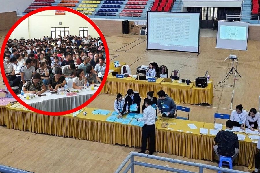 Land auctions in Hanoi have recorded many unusual points. Photo: Nhu Ha