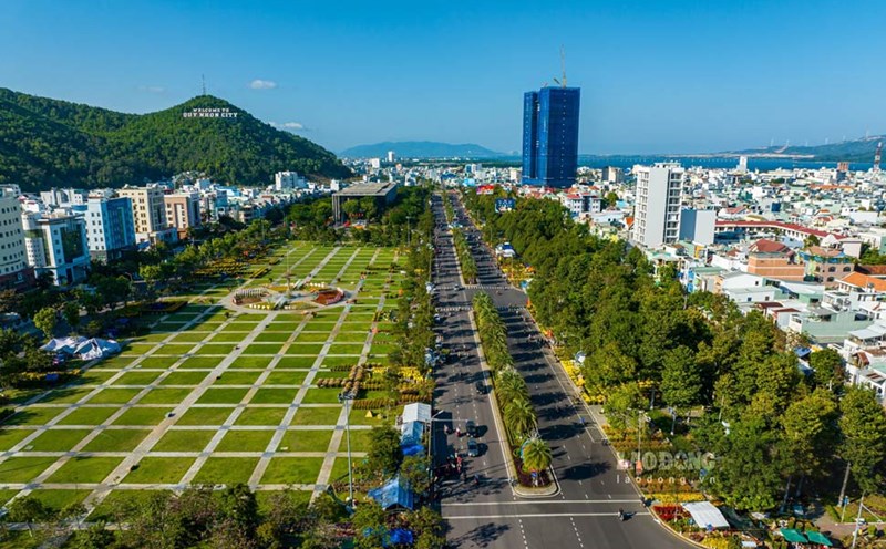 A corner of Quy Nhon City from above. Photo: Dung Nhan