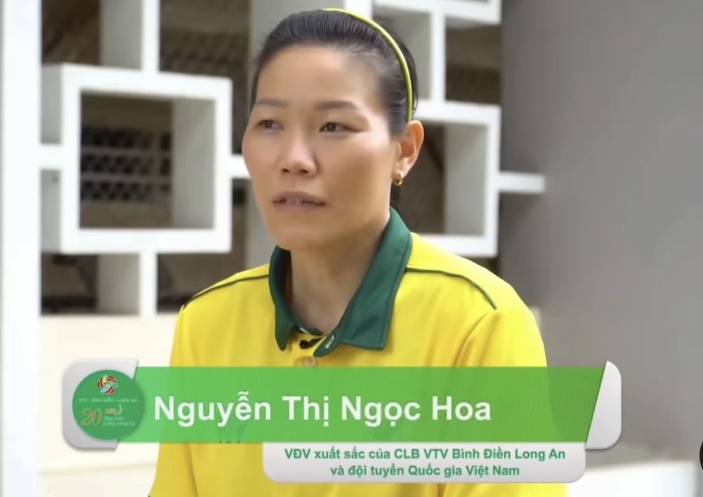 Ngoc Hoa la mot trong nhung cau thu dau tien cua doi VTV Binh Dien Long An xuat ngoai. Anh cat tu video