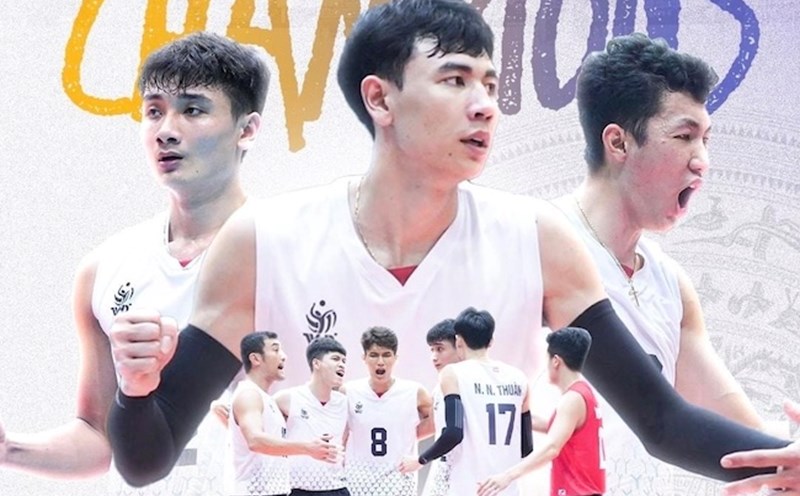 Sanest Khanh Hoa meets Border Guard in the 2024 national volleyball final. Photo: Sanest Khanh Hoa