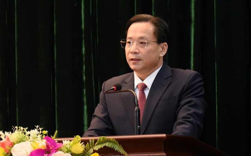 Mr. Hoang Van Nghiem, Standing Deputy Secretary of the Provincial Party Committee, Head of the Provincial National Assembly Delegation was elected to hold the position of Secretary of the Lang Son Provincial Party Committee. Photo: Dinh Quang