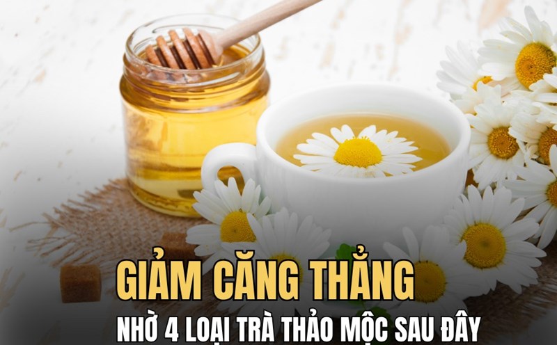 Reduce stress effectively with herbal teas. Graphics: Hoai Lan