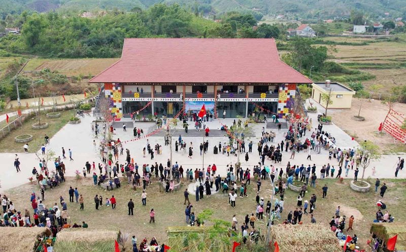 Panoramic view of San Diu Ethnic Culture and Tourism Village, Voong Tre hamlet, Binh Dan commune, Van Don district, Quang Ninh province. Photo: Van Don Portal
