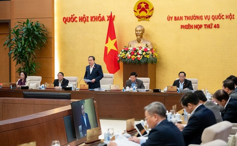 National Assembly Chairman Tran Thanh Man delivered the opening speech of the session. Photo: Quochoi.vn
