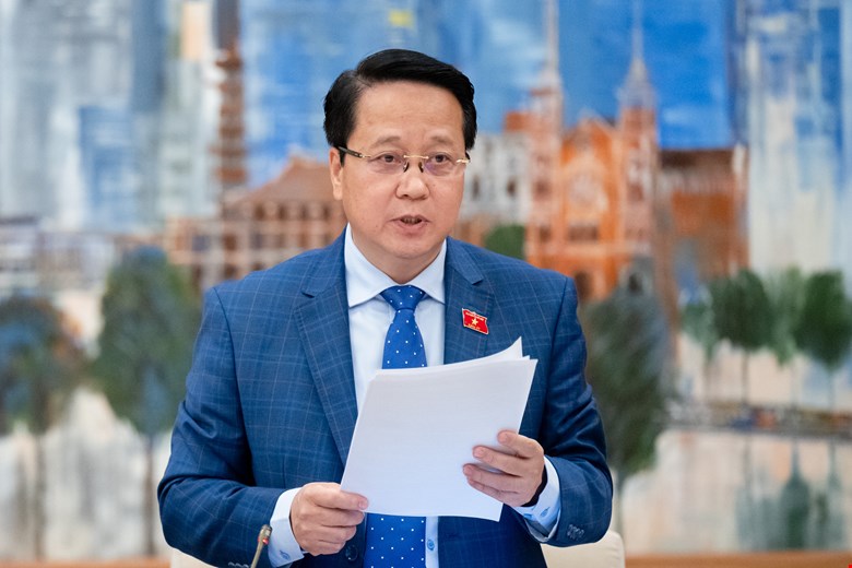 Deputy Head of the People's Aspiration Committee Hoang Anh Cong said that voters hope that when arranging a streamlined and efficient organizational structure, attention should be paid to workers. Photo: Quochoi.vn