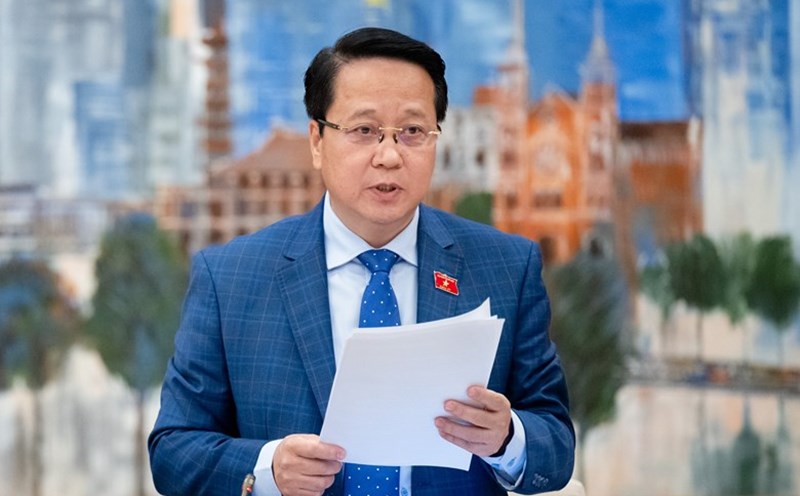 Deputy Head of the People's Aspiration Committee Hoang Anh Cong said that voters hope that when arranging a streamlined and efficient organizational structure, attention should be paid to workers. Photo: Quochoi.vn