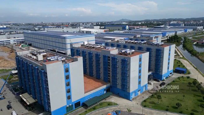 Dự án nhà ở xã hội dành cho công nhân xã Nội Hoàng (Yên Dũng, Bắc Giang). Ảnh: Trần Tuấn
