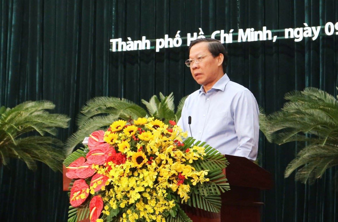 Chu tich UBND TPHCM Phan Van Mai.  Anh: Minh Quan